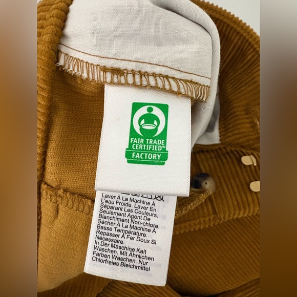 J. Crew Mustard Yellow Corduroy Pants in Women Size 8 100% Cotton EUC - Picture 10 of 11